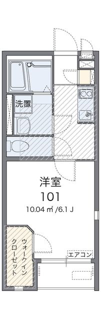 レオネクストグレイス紫蘭Iの間取り