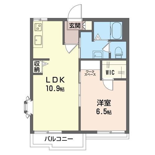 石上ヴィレッジB　（2Ｆ）の間取り