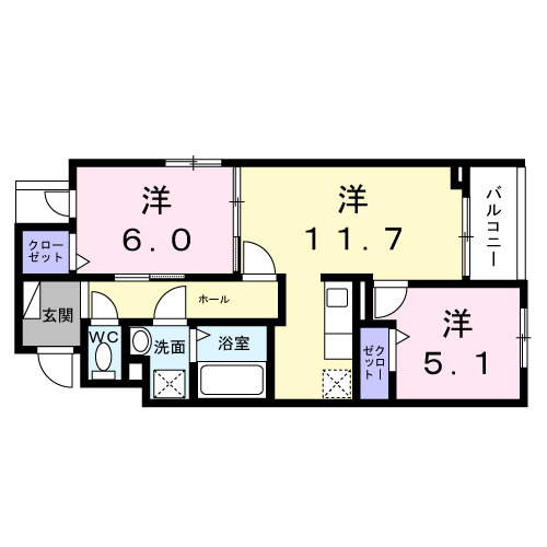 オルテンシアの間取り