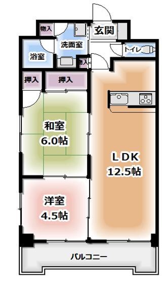 パークサイドマロニエの間取り