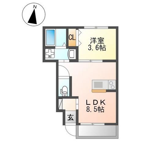 メゾン　グレーシアの間取り