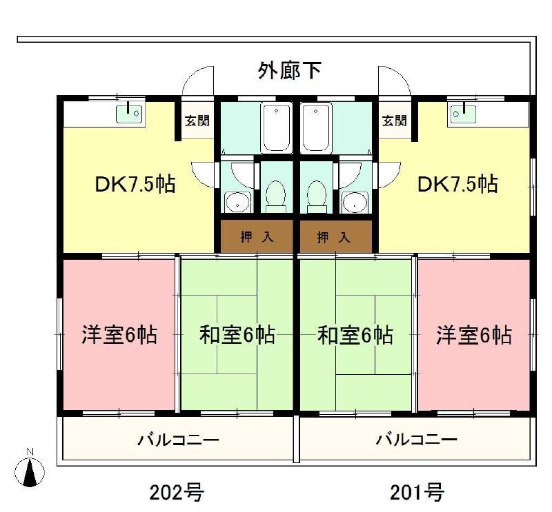 ＳＫハイツの間取り