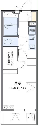 レオパレスワッフルの間取り