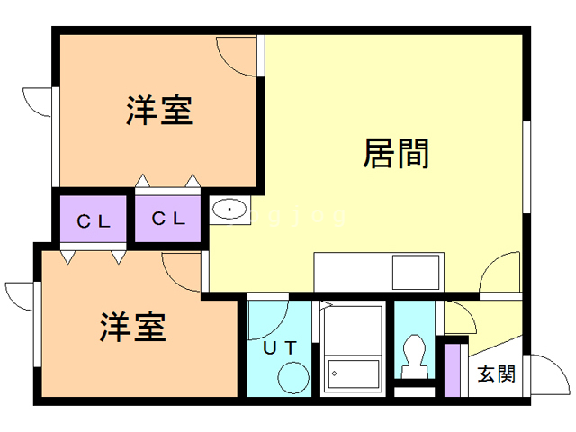 ハーベストハイツ　Ａ棟　Ｂ棟の間取り