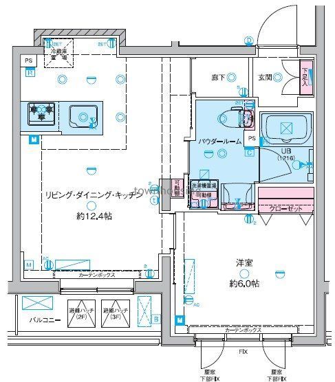 GENOVIA東向島IIIskygardenの間取り