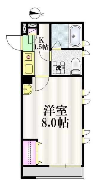 練馬区向山のアパートの間取り