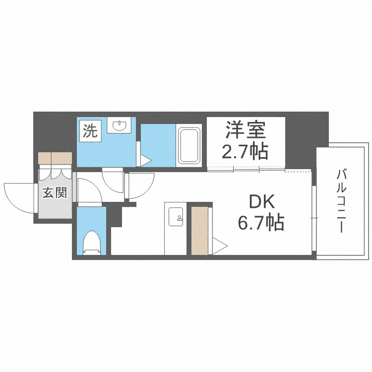 ワールドアイ大阪城EASTアドバンスの間取り