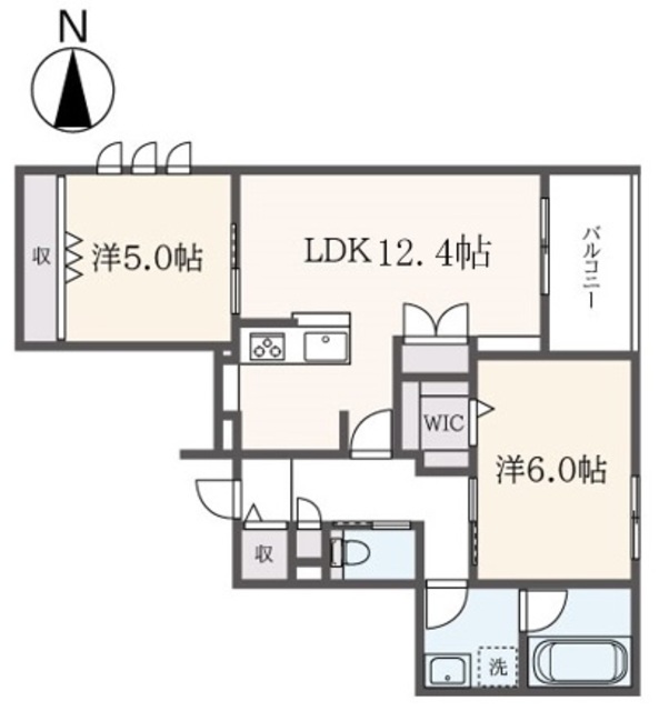 武蔵野市関前のマンションの間取り