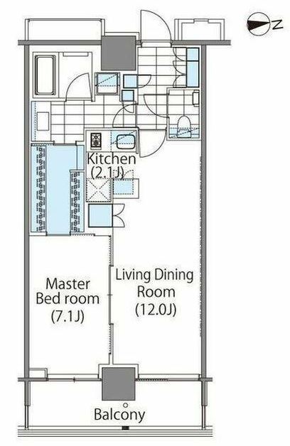 コンフォリア新宿イーストサイドタワーの間取り