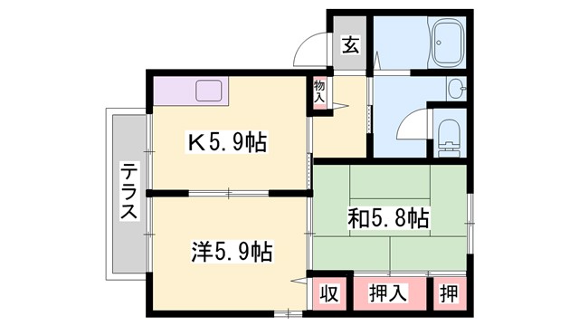 ラ・クレール　A棟の間取り