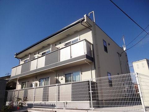 郡山市喜久田町堀之内のアパートの建物外観