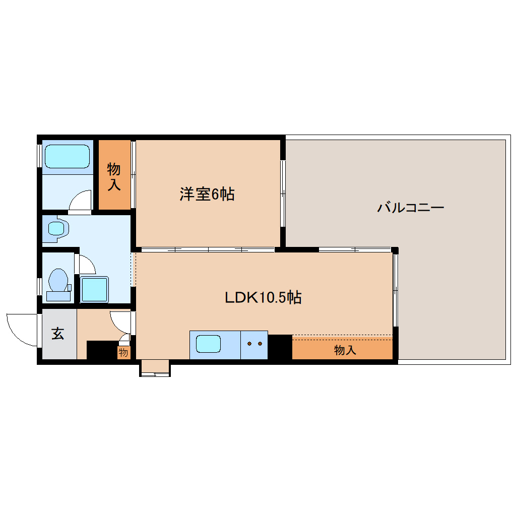 北葛城郡王寺町本町のマンションの間取り