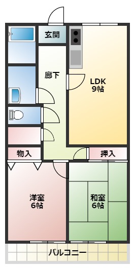 富田林市新家のマンションの間取り