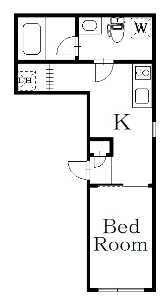 新宿区住吉町のマンションの間取り