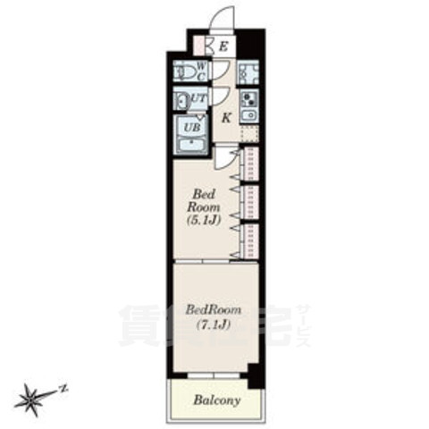 S-RESIDENCE神沢affordの間取り