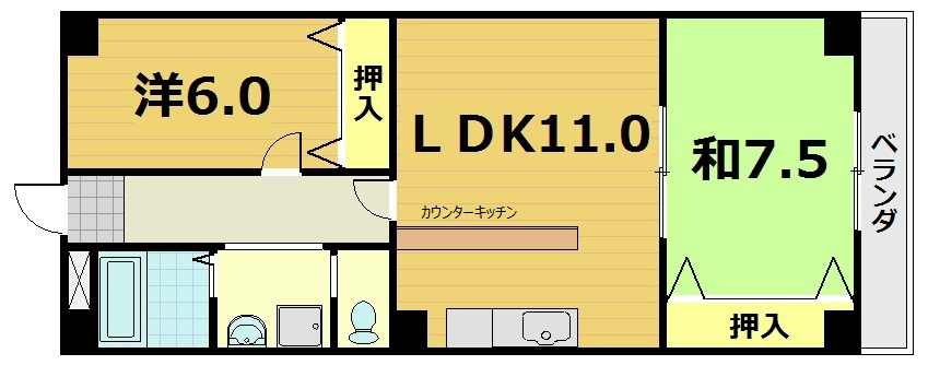 ラベンダー90の間取り