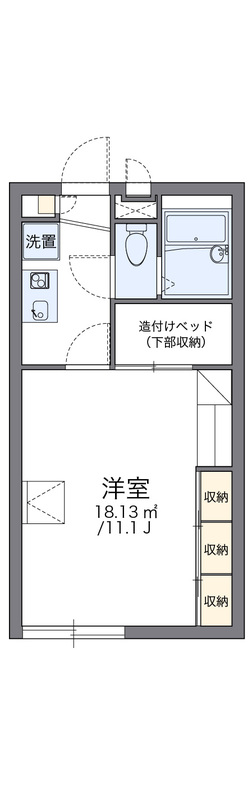 レオパレスアクアマリンの間取り