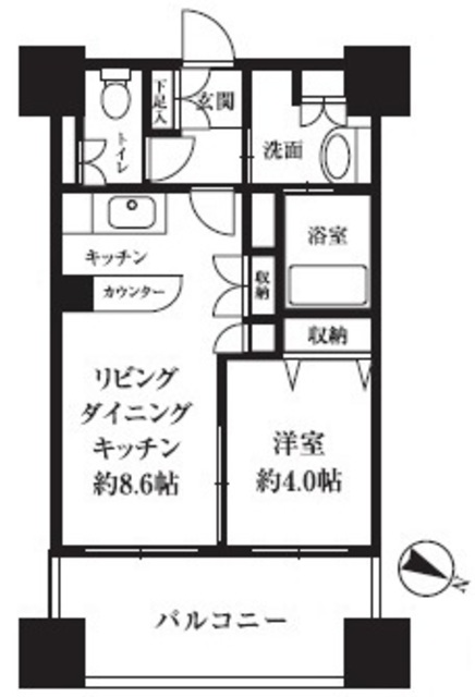 HF西新宿レジデンスウエストの間取り