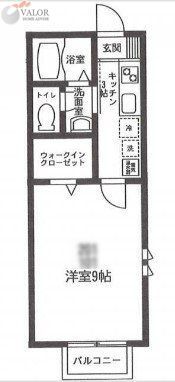 横浜市南区永田南のアパートの間取り