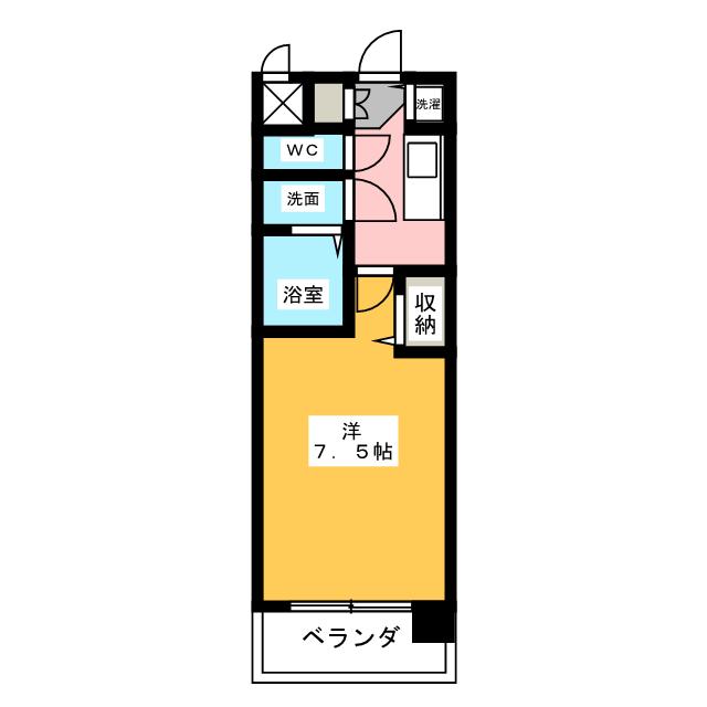 プレサンス名古屋ＳＴＡＴＩＯＮディーヴァの間取り