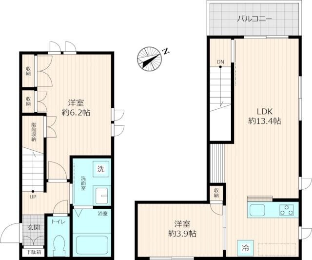 Ｇ４６　ＦＩＴ　ＨＡＵＳの間取り