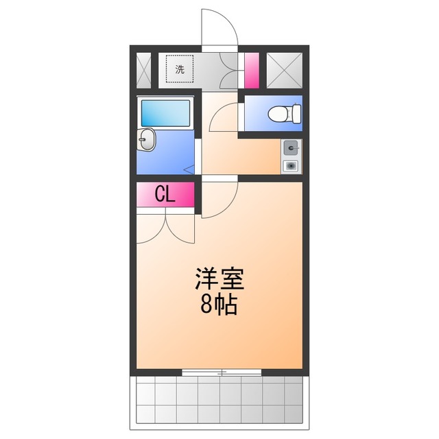 泉佐野市羽倉崎のマンションの間取り