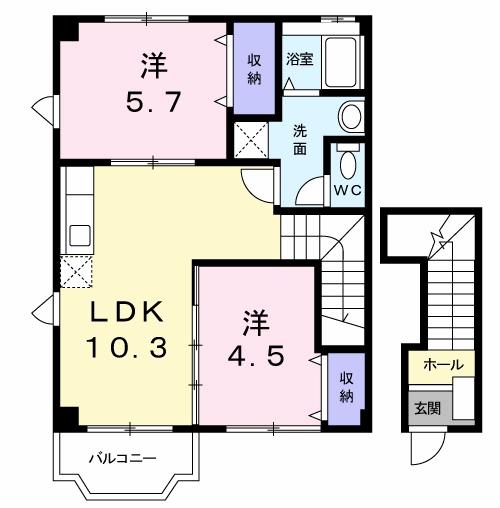 ヒルサイドスギモトの間取り