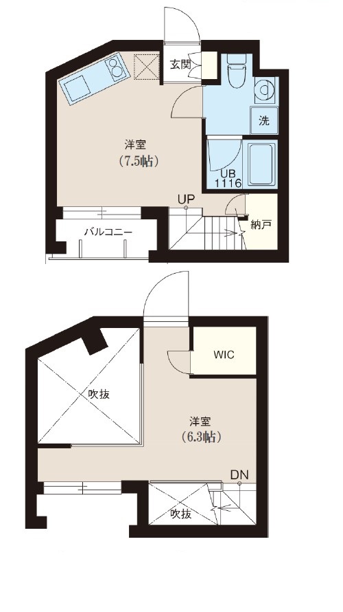 レピュア十条レジデンスの間取り