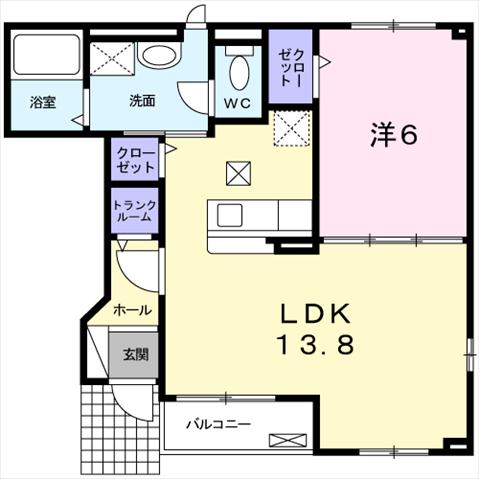 ラフレシールカルムの間取り写真