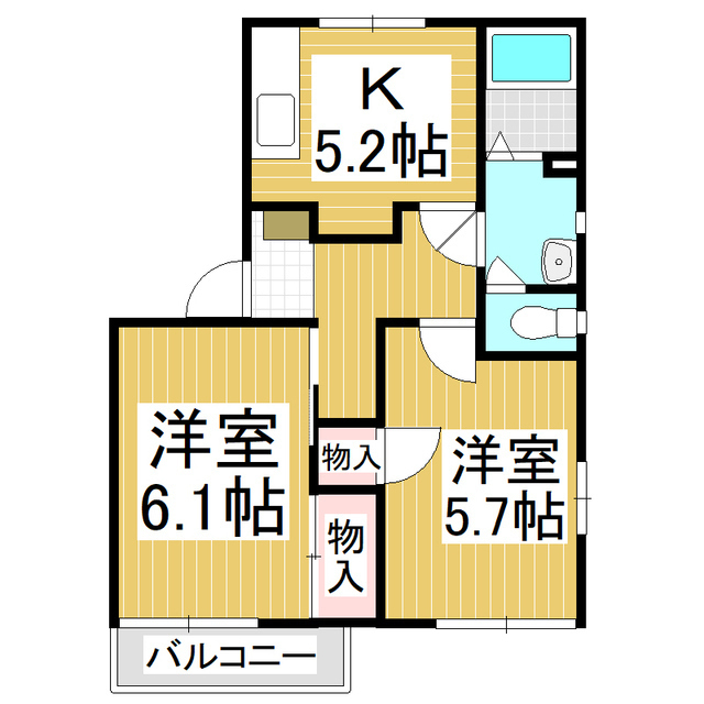 エステートこやま SE棟の間取り写真