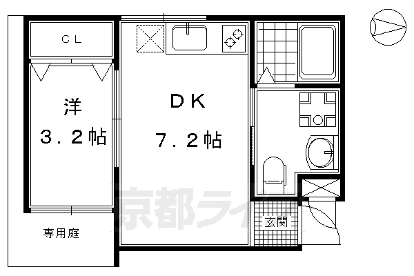 WEST9五条烏丸の間取り写真