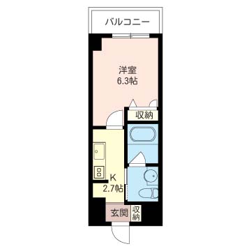 タワースタジオ鵠沼　（4F）の間取り