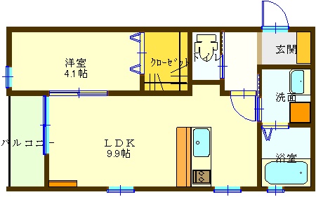 エクアトール牡丹山の間取り