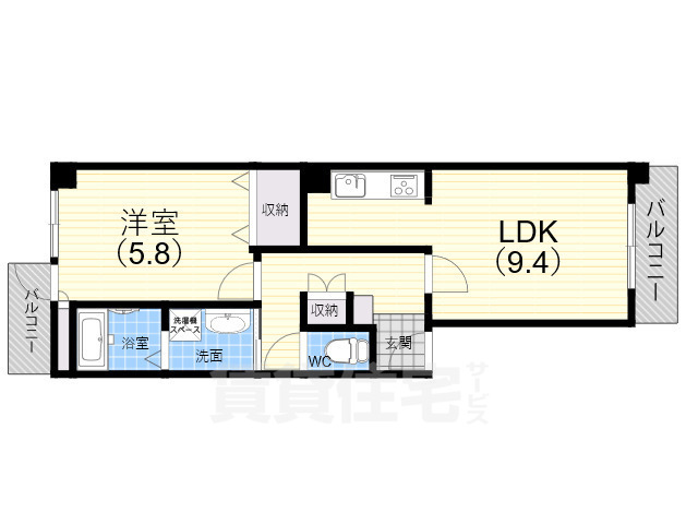 甲子園ロイヤルハイツの間取り