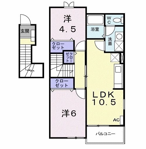 ブリッサｂの間取り