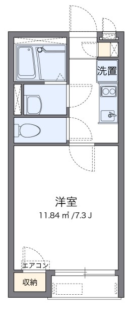 相模原市南区東林間のアパートの間取り