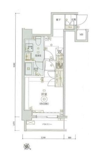 リヴシティ東大前の間取り