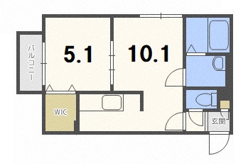 北海道札幌市豊平区平岸二条１２（アパート）の賃貸物件の間取り