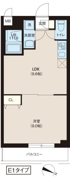 レオーネ志村坂上の間取り