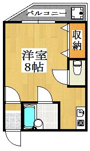 神戸市西区玉津町水谷のマンションの間取り