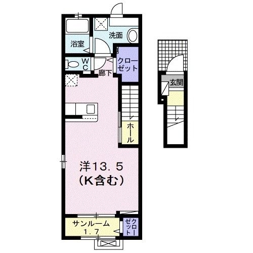 ミルト開成の間取り