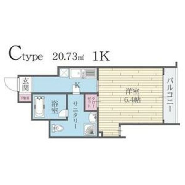 京都市中京区榎木町のマンションの間取り