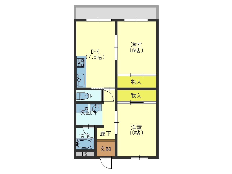 【第８中村マンションの間取り】