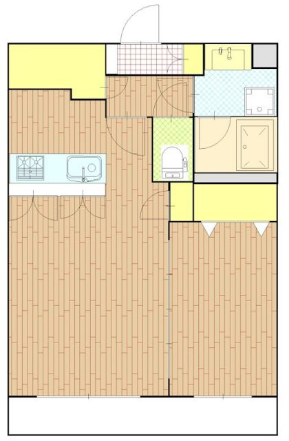 袋井市上山梨のマンションの間取り