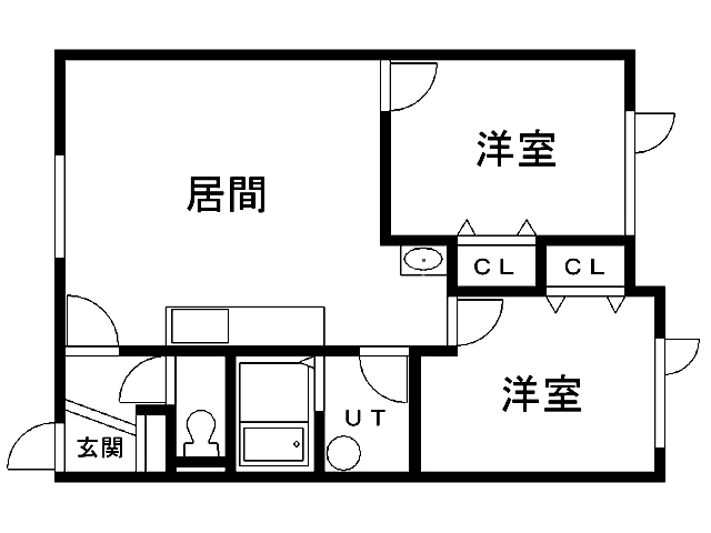 ハーベストハイツ　Ａ棟　Ｂ棟の間取り