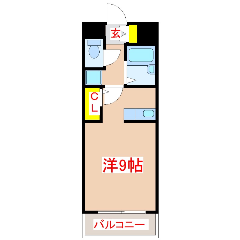 エルソレイユ郡元の間取り