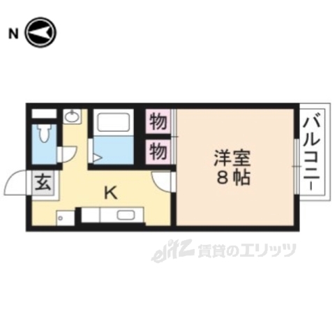 甲賀市甲賀町大原中のアパートの間取り