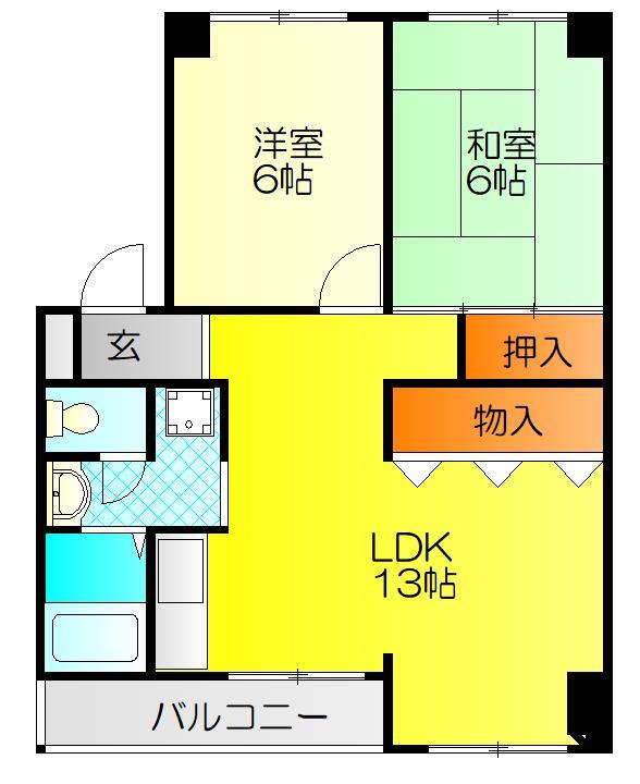 シャンボール鶴見の間取り