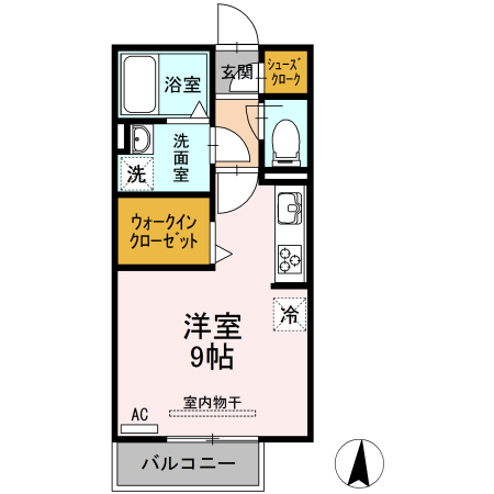 知多郡阿久比町大字草木のアパートの間取り