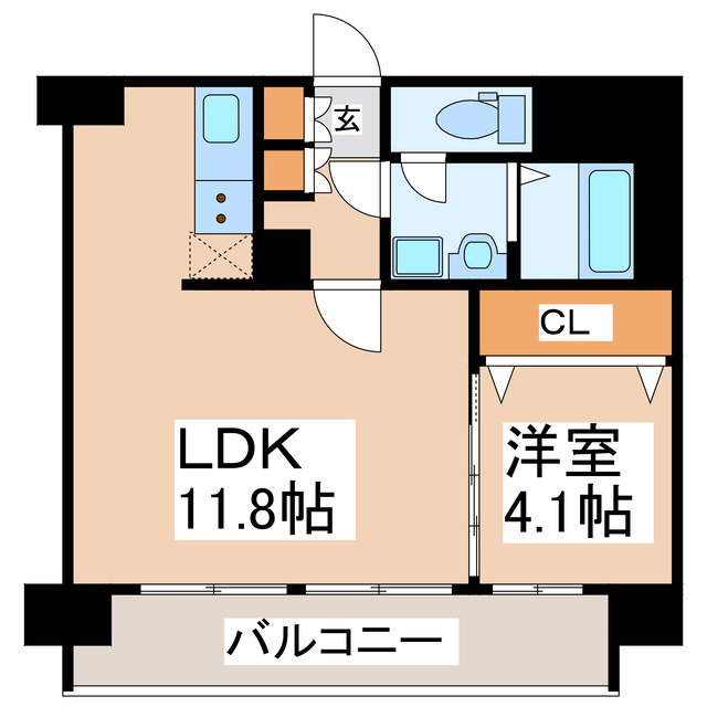 熊本市中央区新大江のマンションの間取り